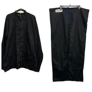 Gladiator Pro Force Black Two Piece Karate Gi Pants & Top Size 7